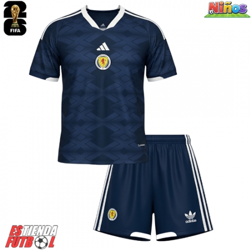 Escocia Primera Equipación Niños Mundial 2026 Manga Corta (+ Pantalones cortos)